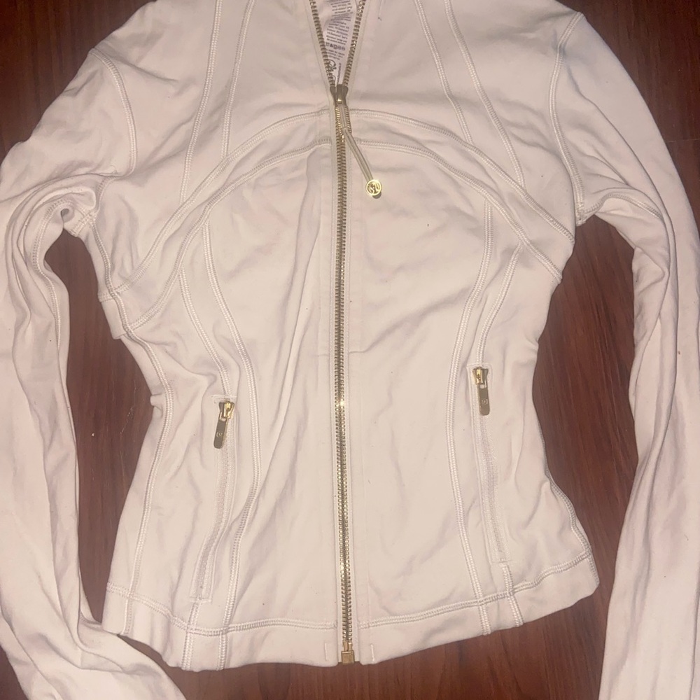 Lululemon Women's White/Gold Define Jacket